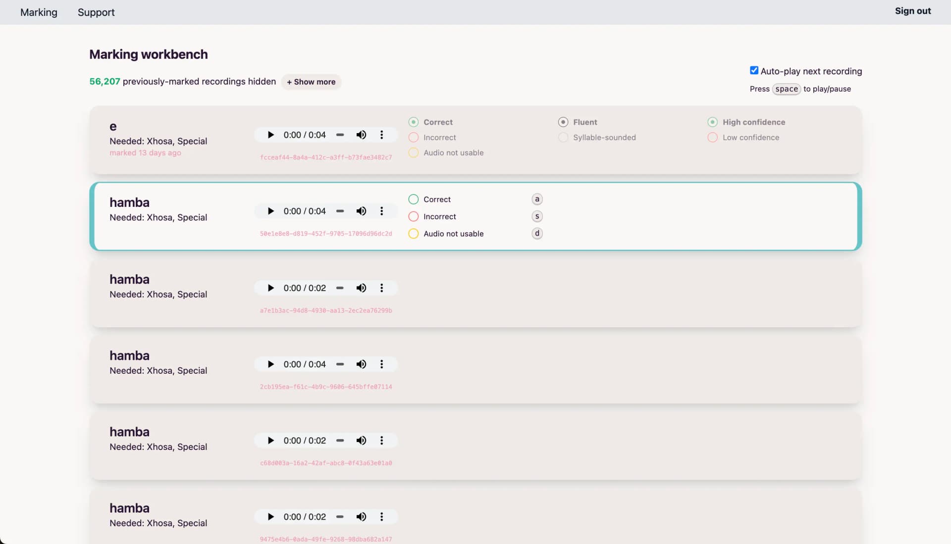 Smiling kid using our product